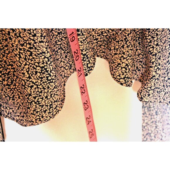 Lauren Conrad Skirt Womens sz XL Blue Floral Midi Prairie Cottage Core - Picture 5 of 8